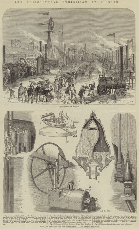 Die Landwirtschaftsausstellung in Kilburn von English School