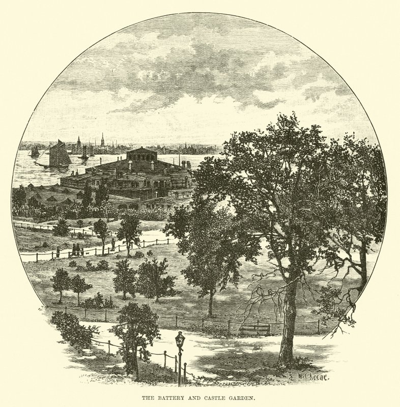 Die Batterie und Castle Garden von English School