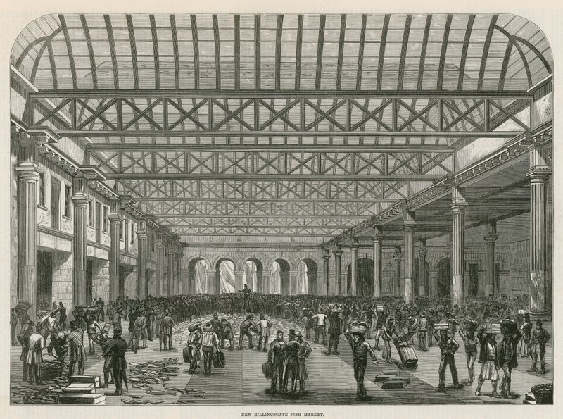 Der Billingsgate-Fischmarkt von English School