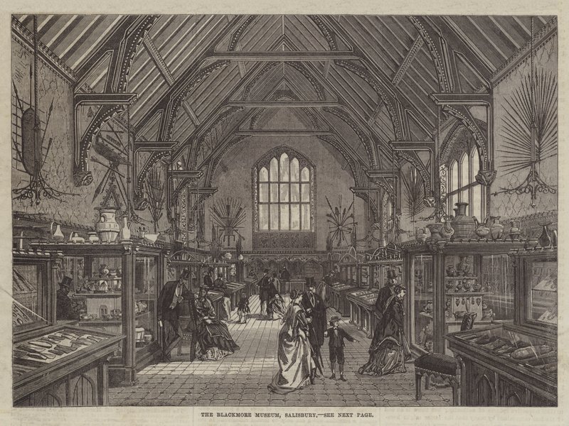 Das Blackmore Museum, Salisbury (Gravur) von English School
