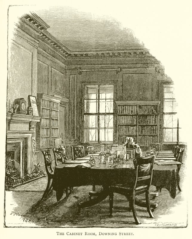 Das Kabinettszimmer, Downing Street von English School