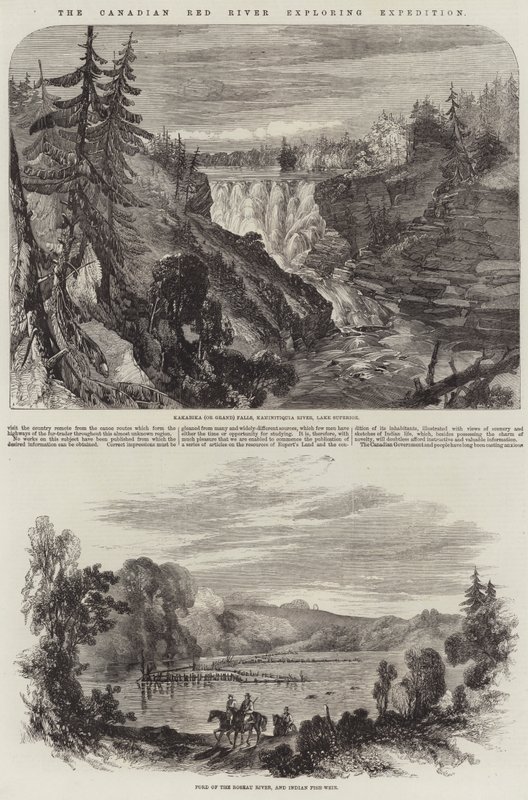 Die kanadische Red River Erkundungsexpedition von English School