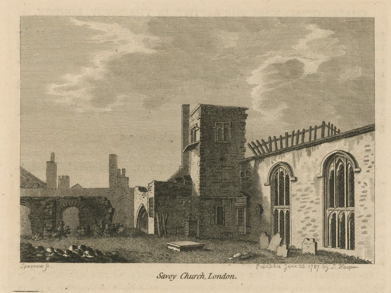 Die Kapelle des Heiligen Johannes des Täufers im Savoy von English School