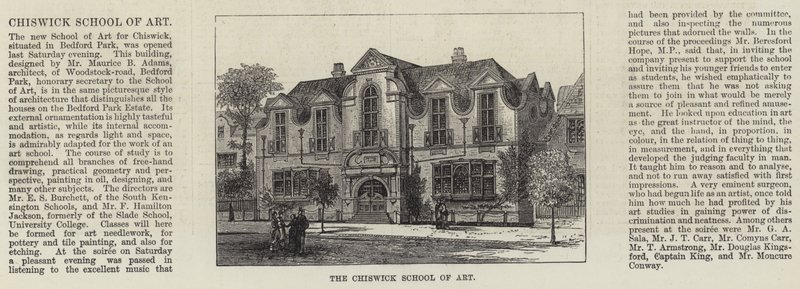 Die Chiswick School of Art von English School