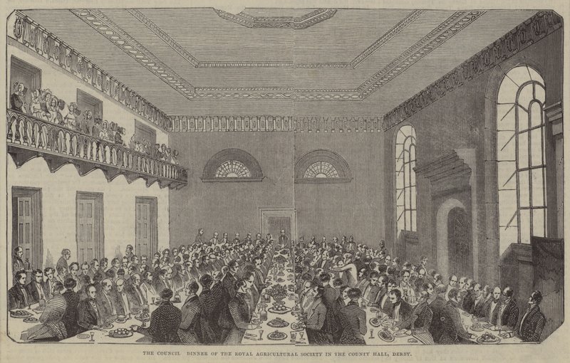 Das Ratsessen, Royal Agricultural Society, County Hall, Derby von English School
