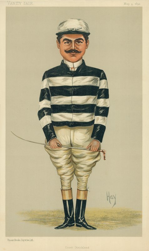 Der Graf Della Catena, Graf Strickland, 4. Mai 1893, Vanity Fair Karikatur von English School