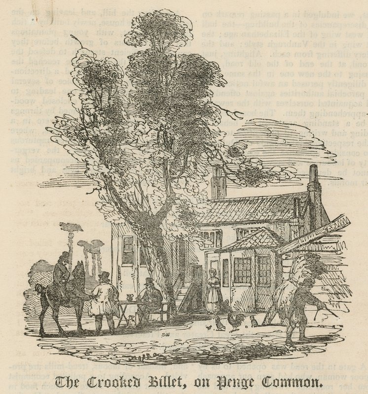 The Crooked Billet auf Penge Common, London von English School