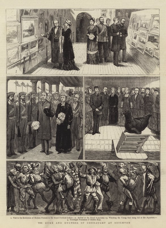 Der Herzog und die Herzogin von Connaught in Brighton von English School