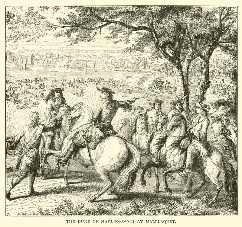 Der Herzog von Marlborough bei Malplaquet von English School