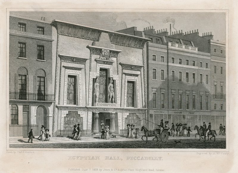 Die ägyptische Halle, Piccadilly von English School