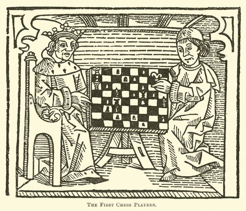 Die ersten Schachspieler von English School