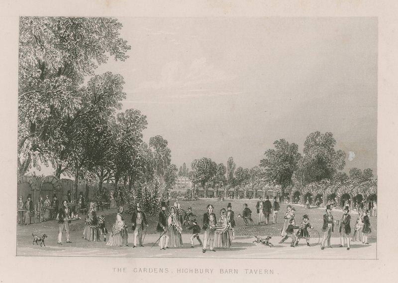 Die Gärten des Highbury Barn Tavern von English School