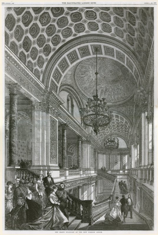 Die große Treppe im neuen Außenministerium von English School