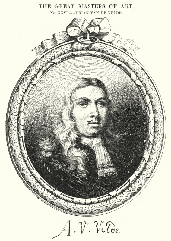 Die großen Meister der Kunst, Adrian Van de Velde (Gravur) von English School