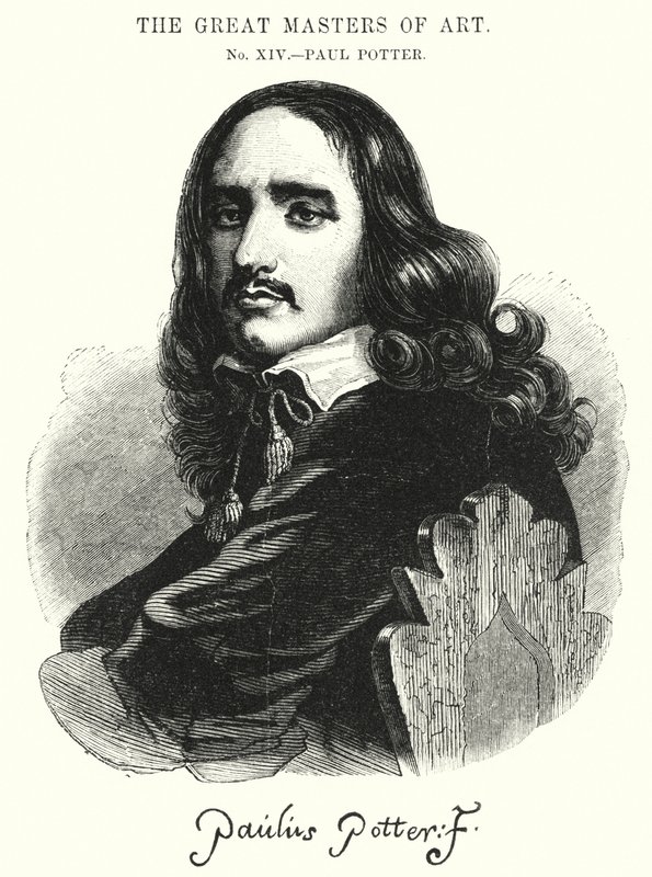 Die großen Meister der Kunst, Paul Potter (Gravur) von English School