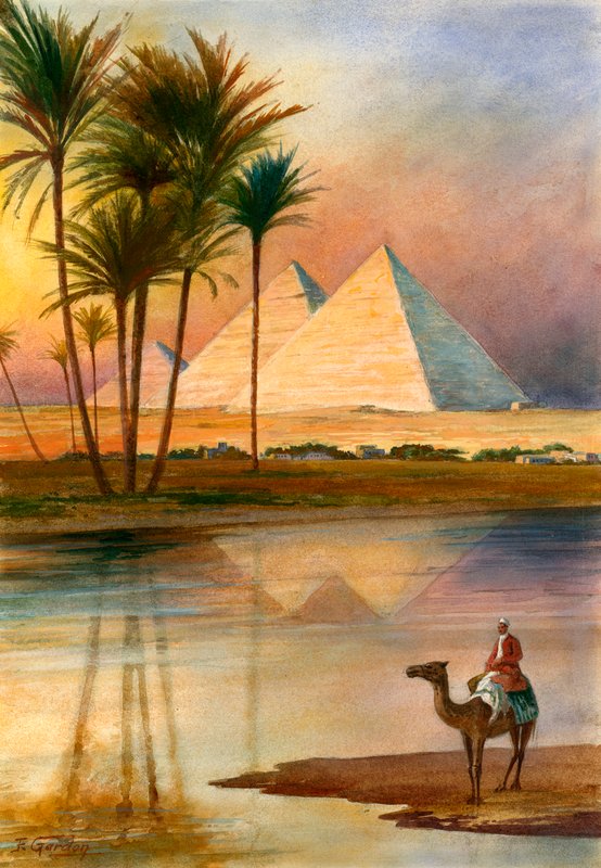 Die Große Pyramide von Gizeh von English School