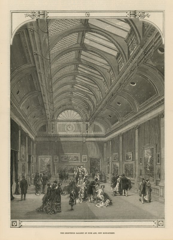 Die Grosvenor Galerie der Schönen Künste von English School
