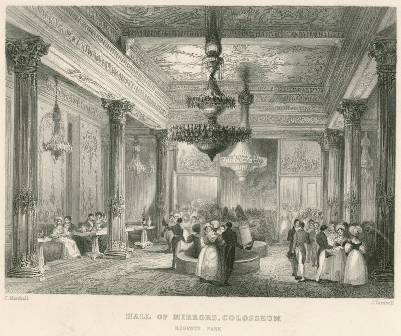 Der Spiegelsaal, Kolosseum, Regents Park, London von English School