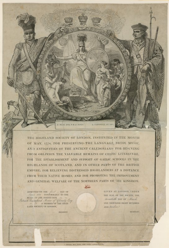 Die Highland Society of London. Gegründet 1778 von English School