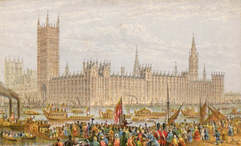 Die Houses of Parliament von English School