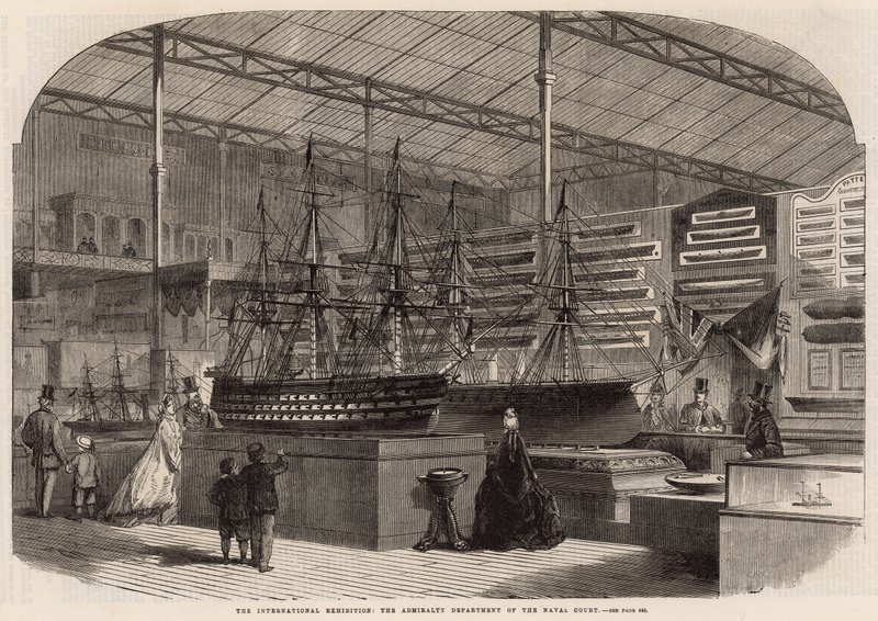 Die Internationale Ausstellung; Die Admiralitätsabteilung des Marinehofs von English School