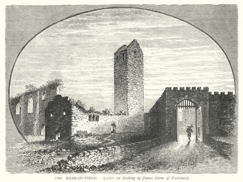 The Kirk-of-Field (Gravur) von English School