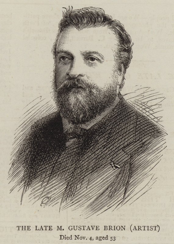 Der verstorbene M Gustave Brion, Künstler von English School