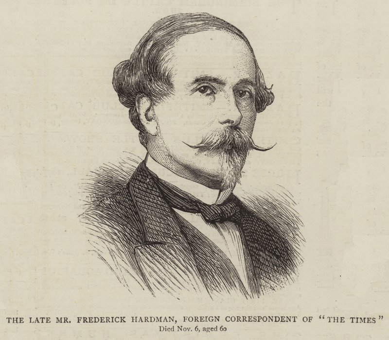Der verstorbene Mr Frederick Hardman, Auslandskorrespondent der "The Times" von English School