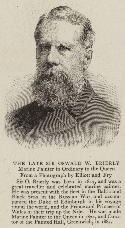 Der verstorbene Sir Oswald W Brierly von English School