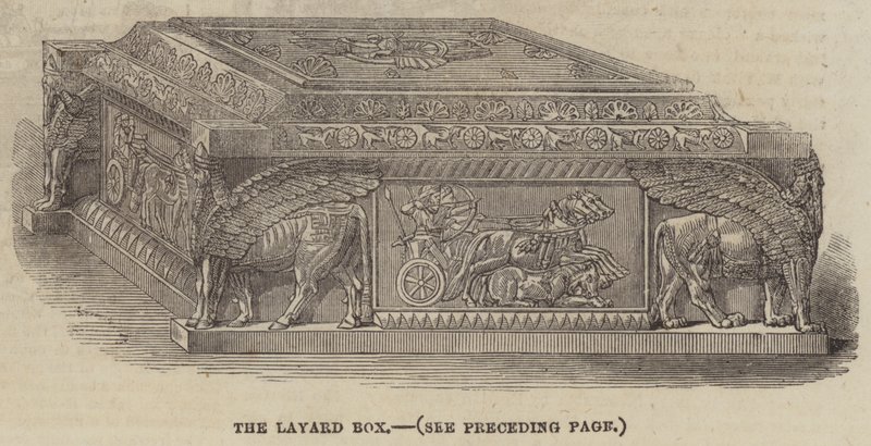 Die Layard-Box (Gravur) von English School