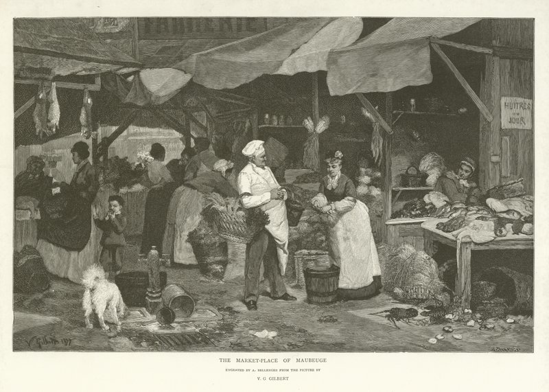 Der Marktplatz von Maubeuge von English School
