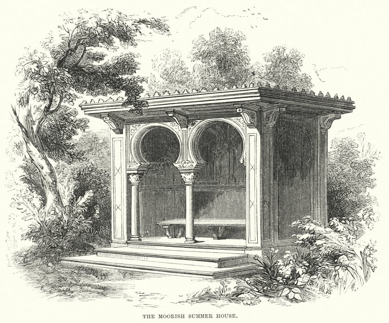 Das maurische Sommerhaus (Gravur) von English School
