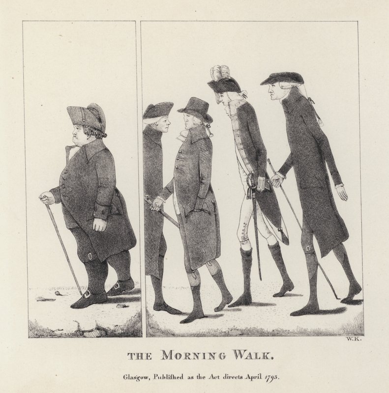 Der Morgenspaziergang (Stich) von English School