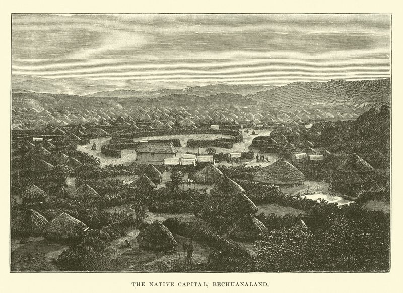 Die einheimische Hauptstadt, Bechuanaland von English School