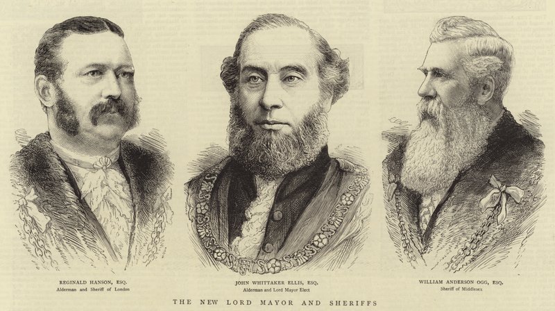 Der neue Lord Mayor und die Sheriffs von English School