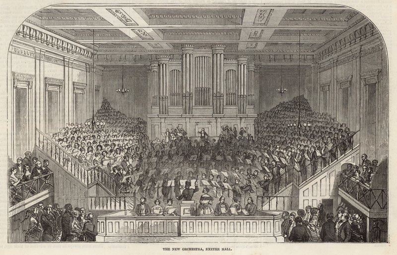 Das neue Orchester, Exeter Hall, London von English School