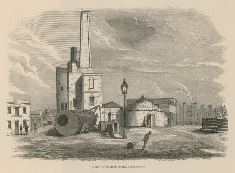 Die Werke von New River Head, Clerkenwell, London von English School