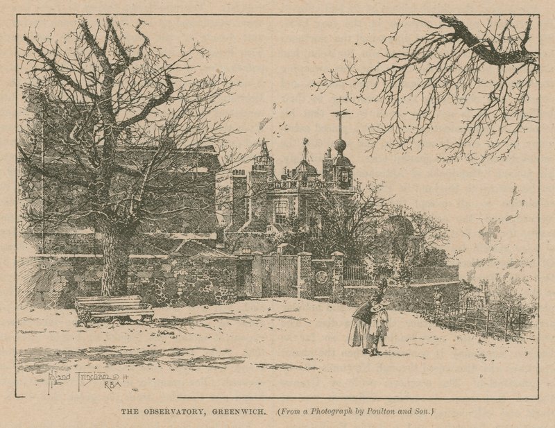 Das Observatorium, Greenwich, London von English School