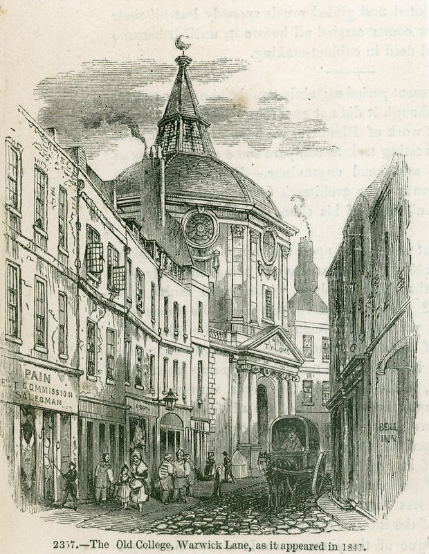 Das alte College of Physicians in Warwick Lane von English School