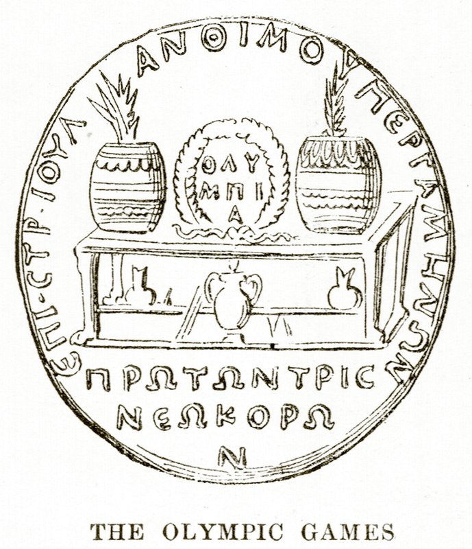 Die Olympischen Spiele, Illustration aus Geschichte Griechenlands von Victor Duruy, 1890 von English School