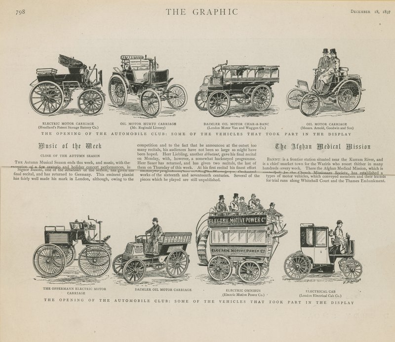 Die Eröffnung des Automobilclubs von English School
