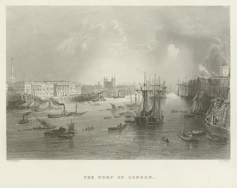 Der Hafen von London von English School