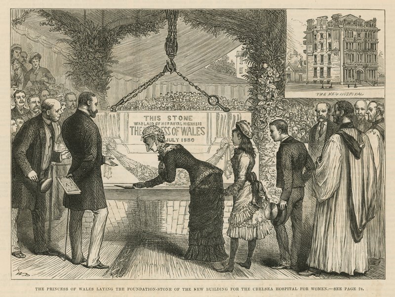 Die Prinzessin von Wales legt den Grundstein für das neue Gebäude des Chelsea Hospital for Women von English School