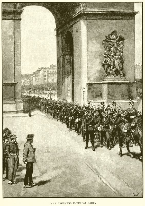 Die Preußen betreten Paris von English School