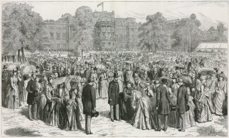 Die Gartenparty der Königin im Buckingham Palace von English School