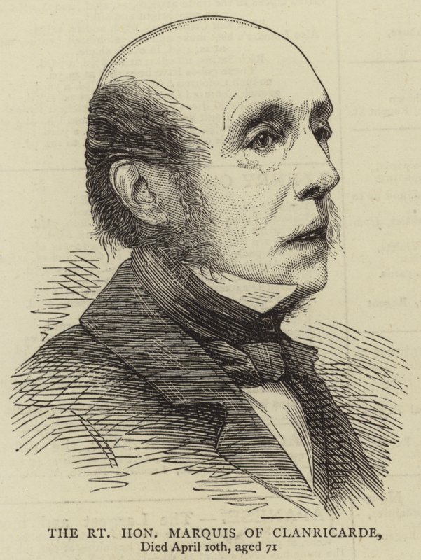 Der Hochwohlgeborene Marquis von Clanricarde (Stich) von English School