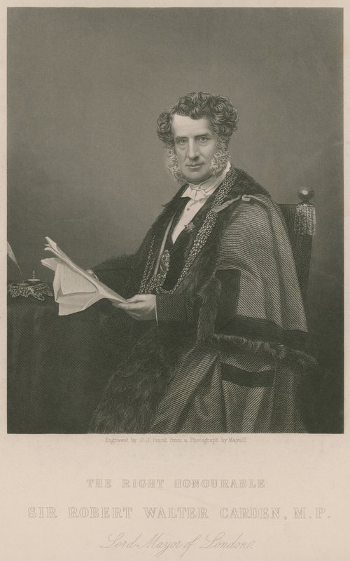 Der ehrenwerte Sir Walter Carden, Lord Mayor von London von English School