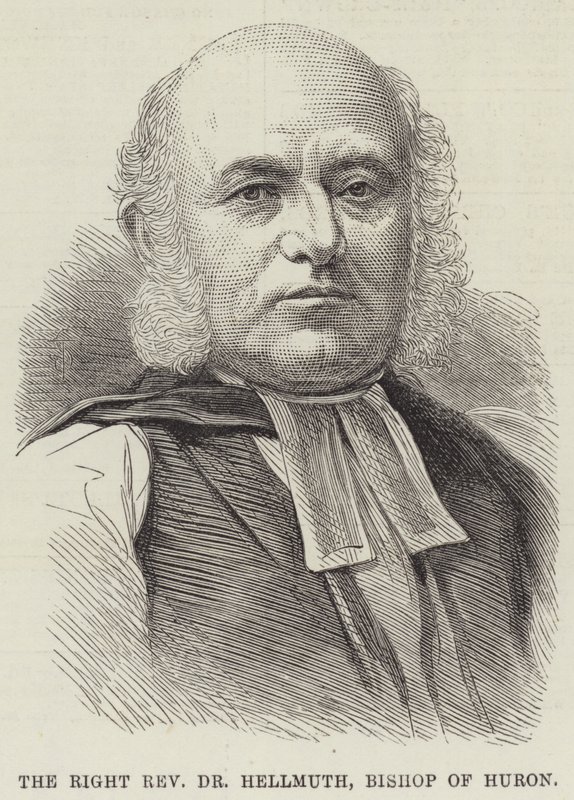 Der rechte ehrwürdige Dr. Hellmuth, Bischof von Huron (Gravur) von English School