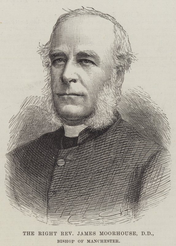 Der rechte Reverend James Moorhouse, DD, Bischof von Manchester (Stich) von English School