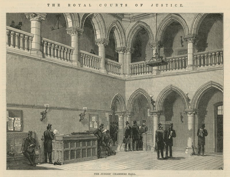 Die königlichen Gerichtshöfe: Die Richterkammerhalle von English School